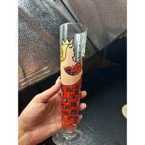 NEW Ritzenhoff Martina Schlenke 1999 Beer Glass Tube and 5 Coasters Set 23243